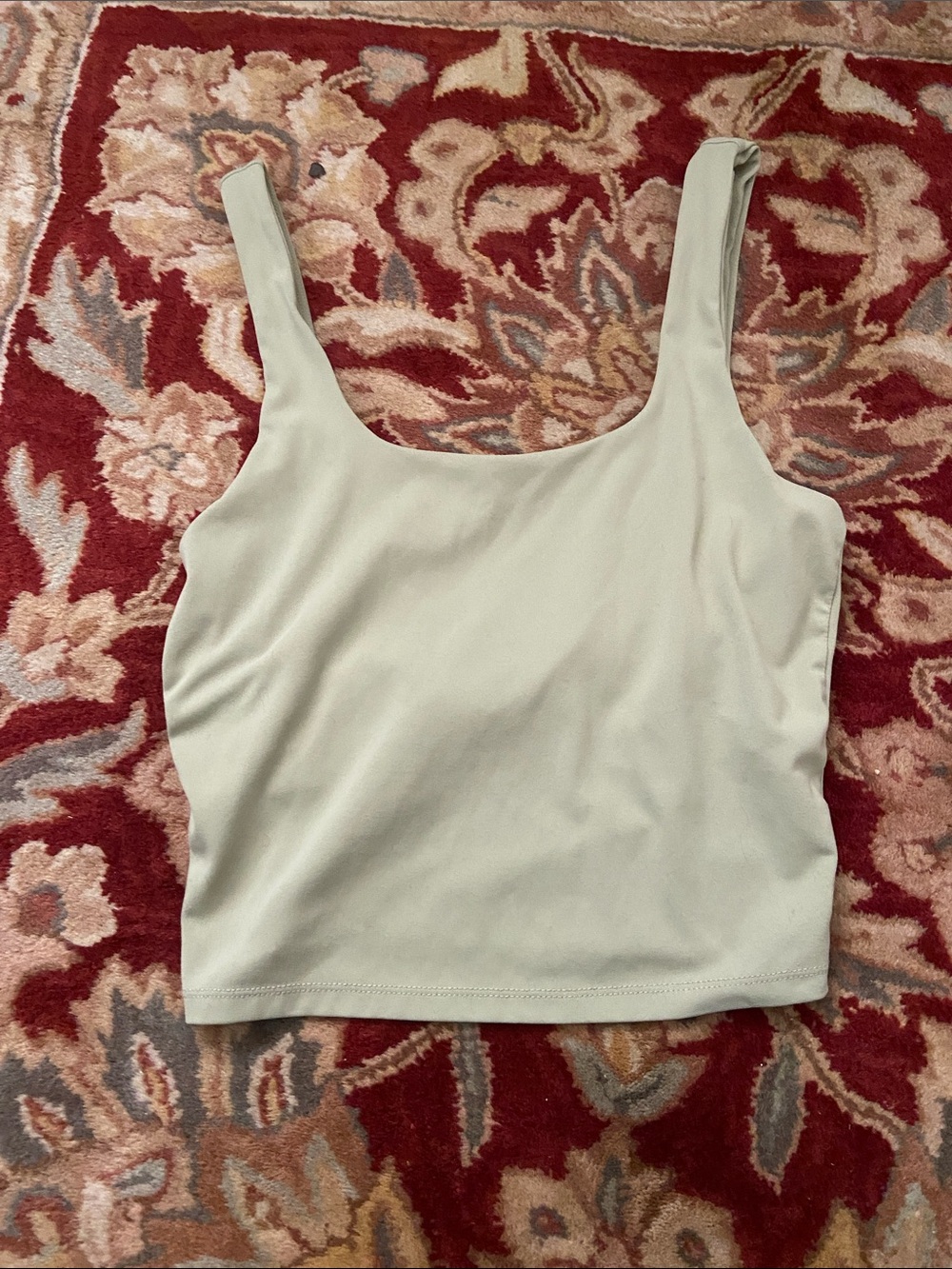PacSun Sage Green Square Neck Crop Tank